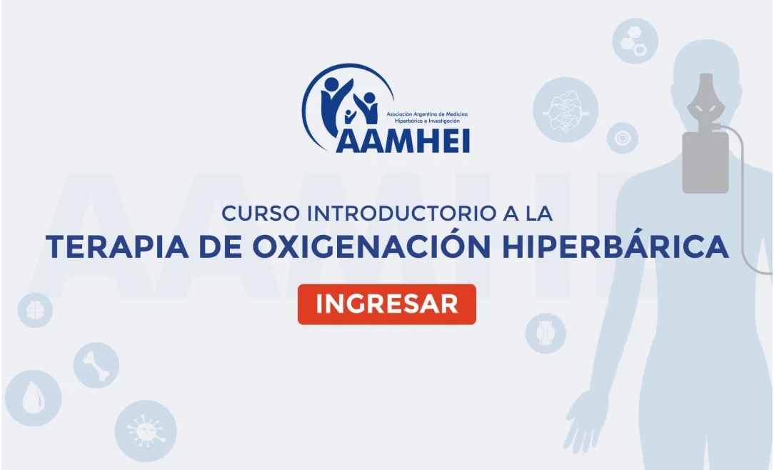 Curso digital gratuito para que profesionales de la salud conozcan los beneficios y aplicaciones del oxigeno hiperbárico