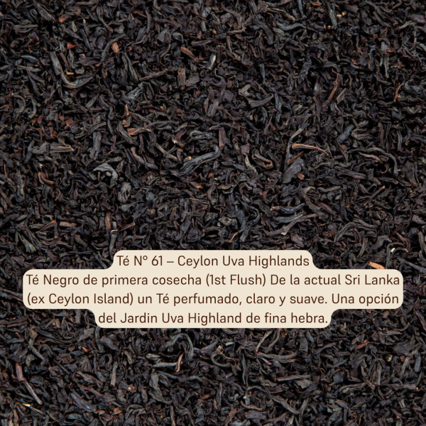 Té N° 61 - Ceylon Uva Highlands