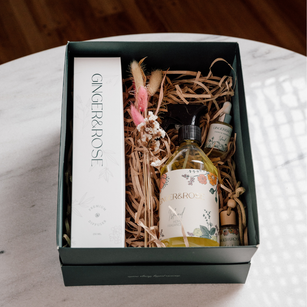 BOXAROMASFULL Box Grecia: Home Spray + Difusor + Esencia + Difusor para Auto - Image 1