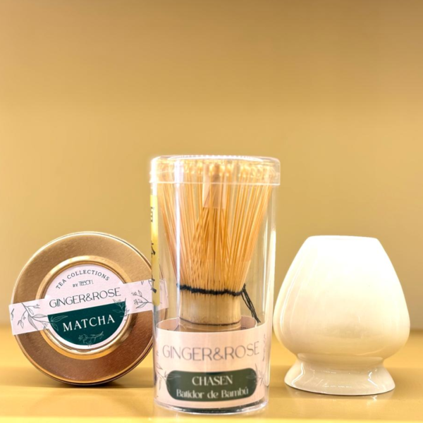 Set Matcha: Batidor de Matcha con soporte + Matcha