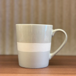 Mug Porcelana Rayas Gris